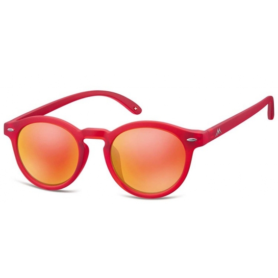 Okulary lenonki Montana MS28A czerwone lustrzanki